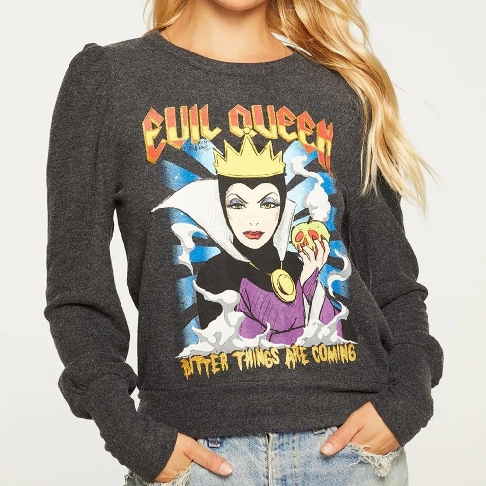 Chaser x Disney Even Queen Sweater with Puff Sleeves M